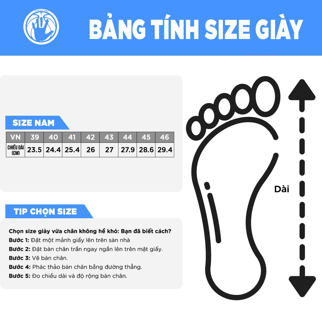 Hướng dẫn chọn size